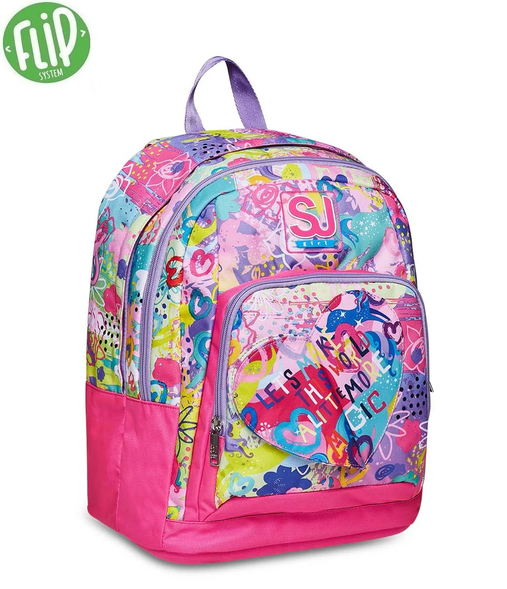 TORBA SKOLSKA ANATOMSKA SEVEN SJ GANG MAGICFLIP GIRL